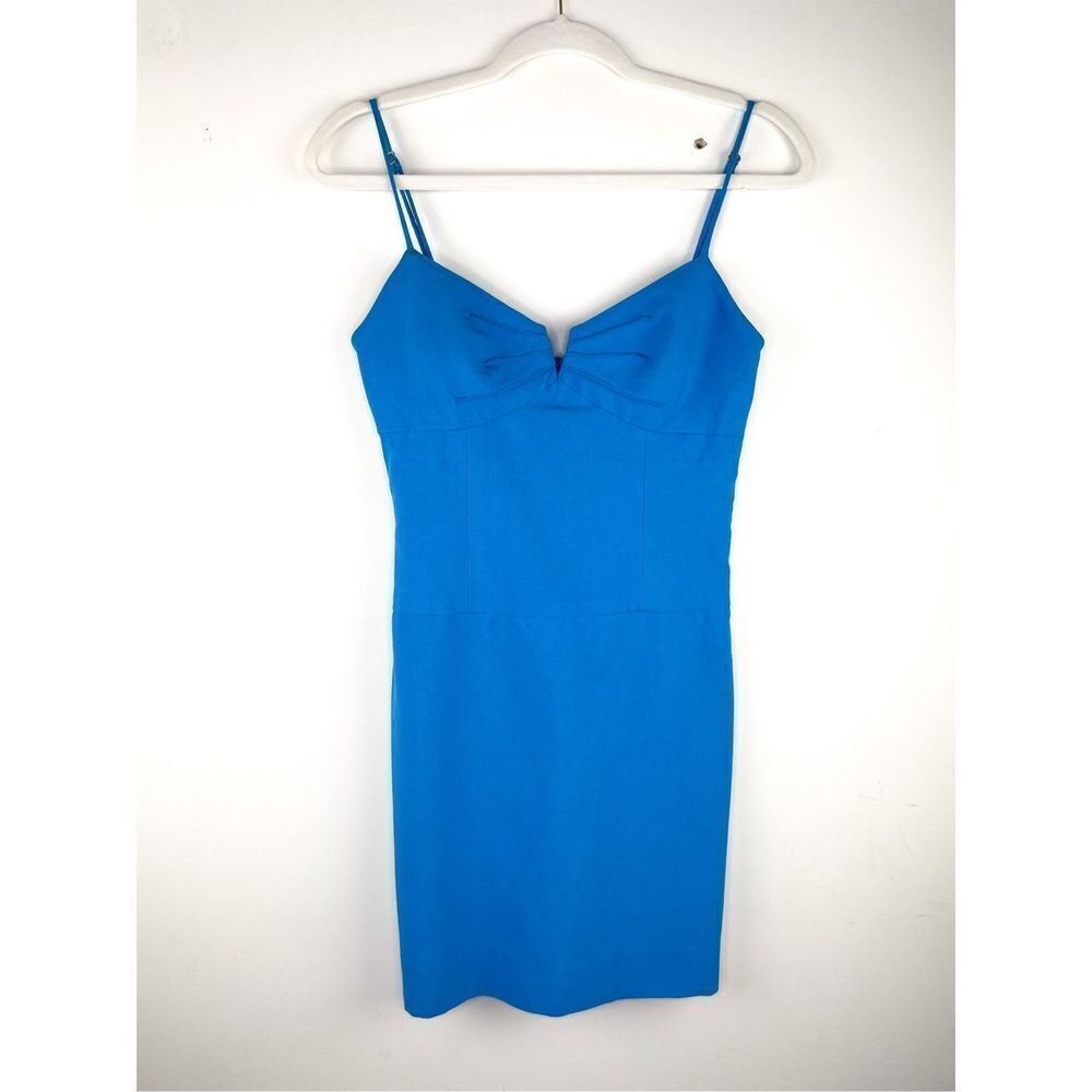 Black Halo Blue Mini Dress